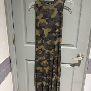 Nasty Gal Camouflage Mesh Dress